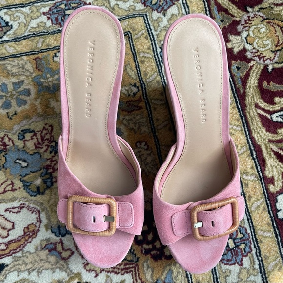 Veronica Beard Wedges Pink - Picture 5 of 10
